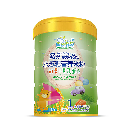 金頂貝貝胡蘿卜果蔬配方水蘇糖營養米粉聽裝