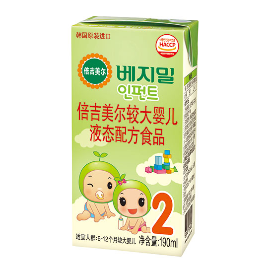 倍吉美爾較大嬰兒液態配方食品2段190ml
