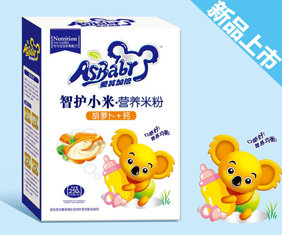 愛其加倍胡蘿卜+鈣智護小米營養米粉