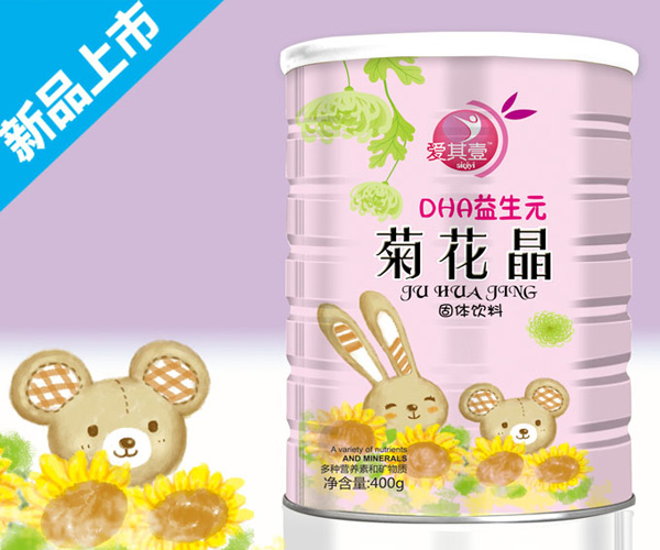 愛其壹DHA益生元菊花晶桶裝