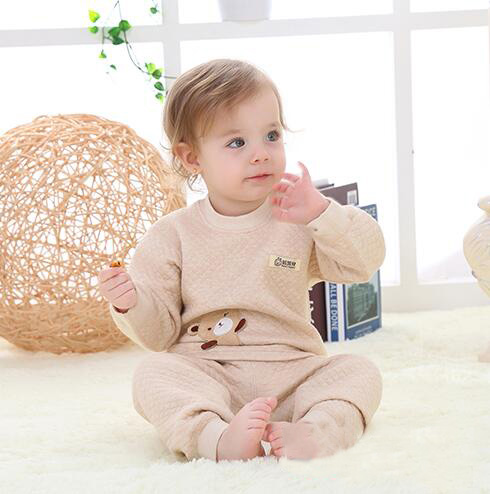 蓓琪兔嬰兒服飾2015秋冬新品加絲系列肩扣內衣0