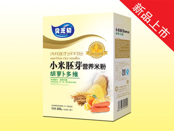 貝芝初胡蘿卜多維-小米胚芽營養米粉盒裝