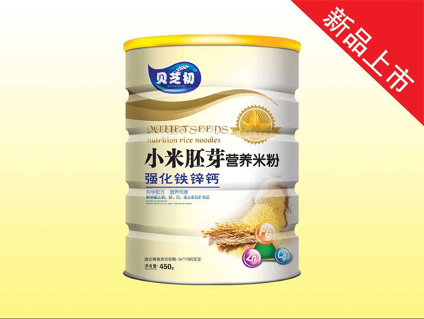 貝芝初強化鐵鋅鈣-小米胚芽營養米粉聽裝