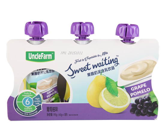 農場大叔葡萄柚味果泥盒裝