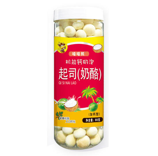 嘻嘻熊80g機能鈣奶泡起司奶酪味