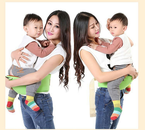 萌娃兔嬰幼兒背帶草綠色