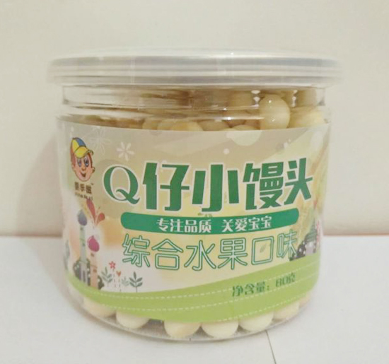 嬰樂滋Q仔小饅頭綜合水果味