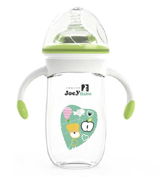 小袋鼠巴布晶透QQ奶瓶