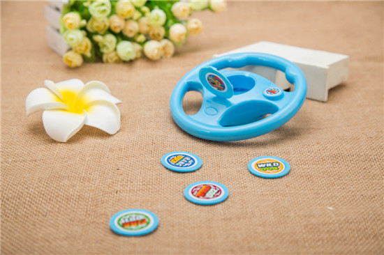 彈射方向盤玩具藍色