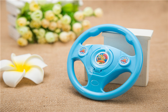 彈射方向盤玩具藍色