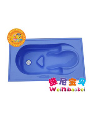 維尼寶貝亞克力人體洗澡盆藍色