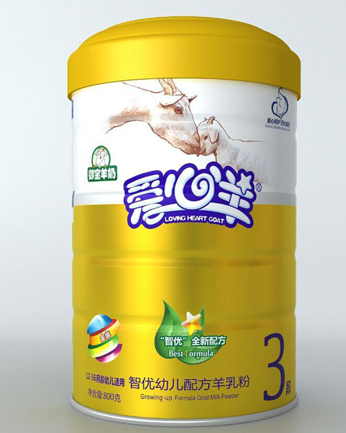 愛心羊智優幼兒配方羊乳粉3段800g