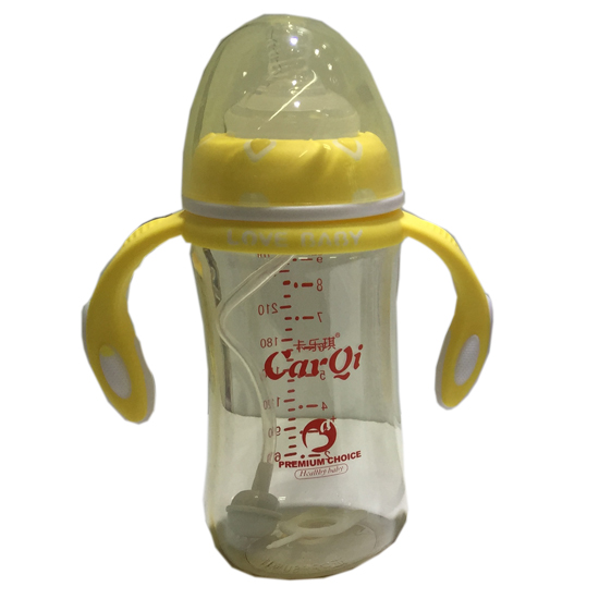 卡樂琪全自動寬口PPSU奶瓶280ml黃色