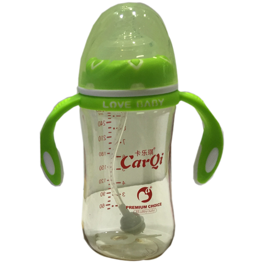 卡樂琪全自動寬口PPSU奶瓶280ml綠色