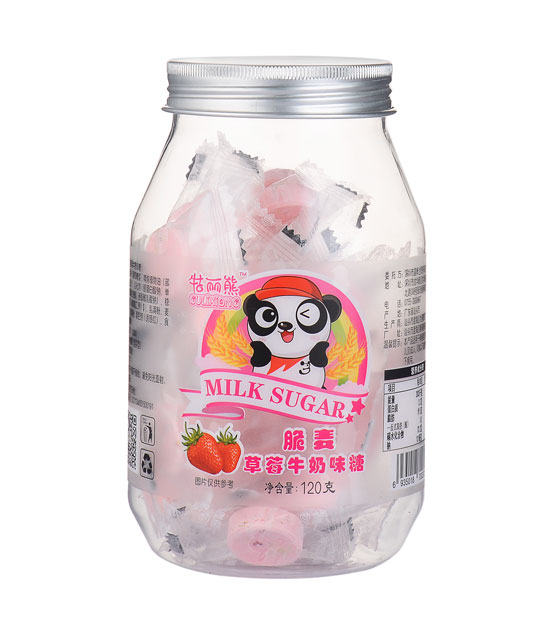 牯麗熊脆麥草莓牛奶味糖