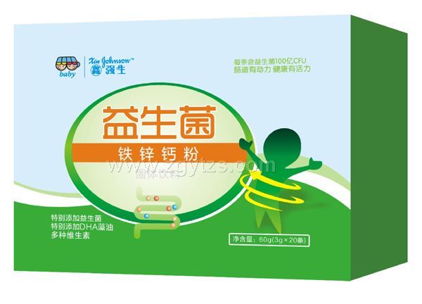 鑫強生-益生菌鐵鋅鈣粉-紙裝